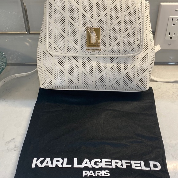 (MT177) NWT Karl Lagerfeld Lafayette Backpack